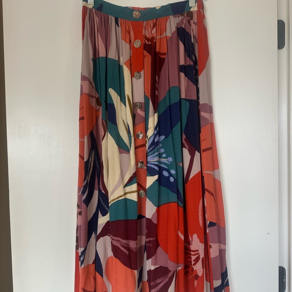 DR2 Colorful Floral Maxi Skirt